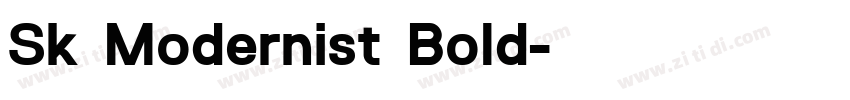 Sk Modernist Bold字体转换